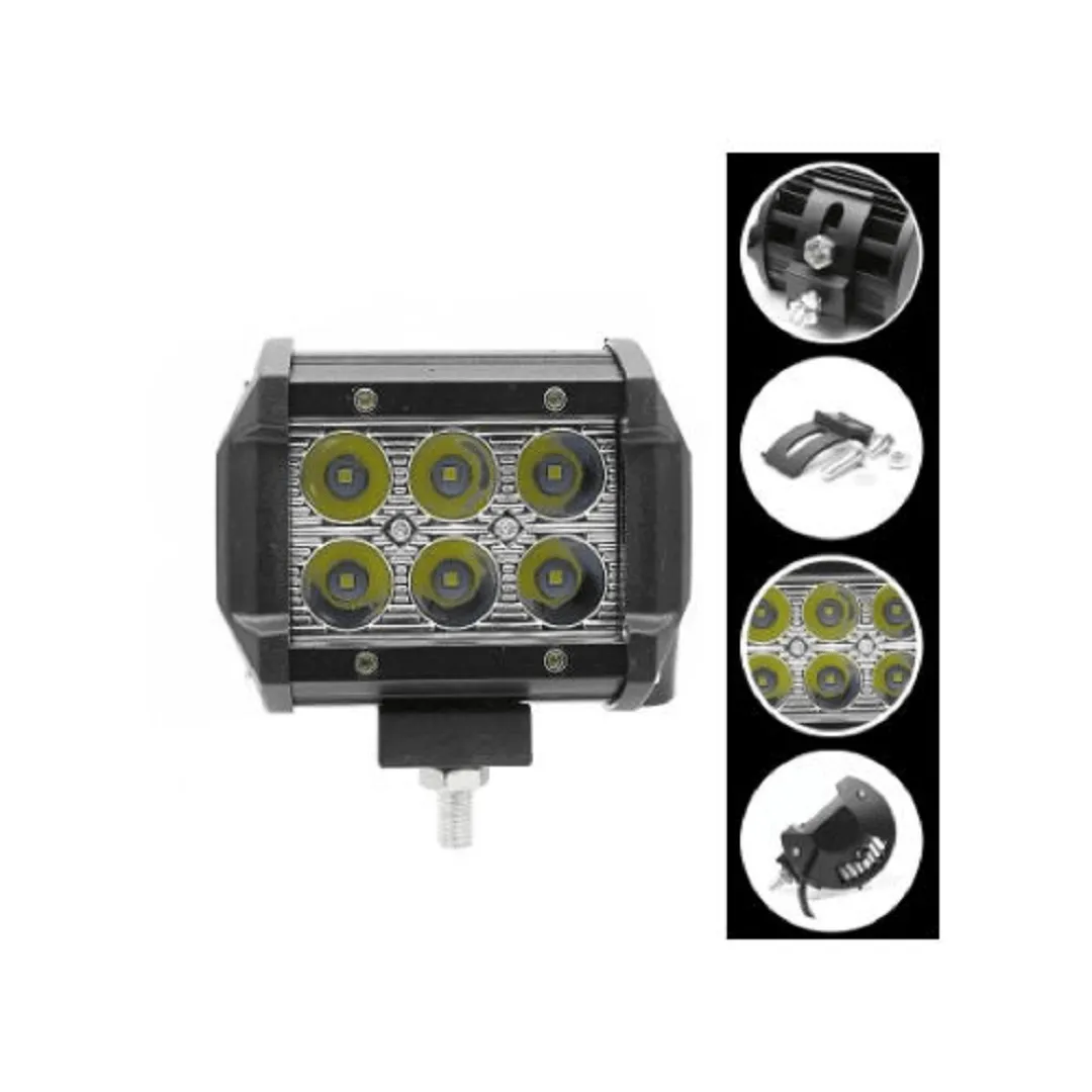Phares antibrouillard Lampe de travail 6 LED pour voiture et camion
