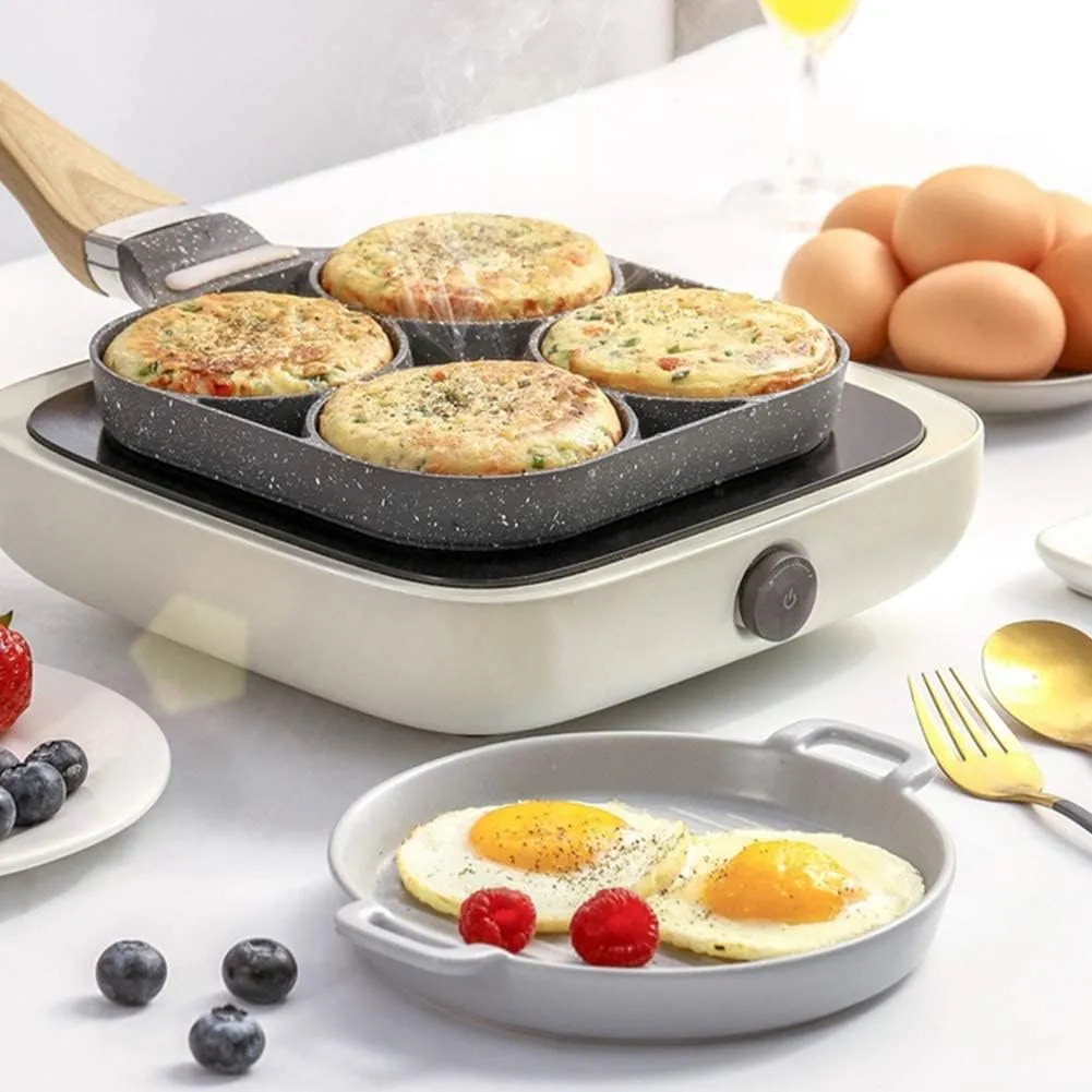 Maîtrisez l'art des crêpes et des steaks avec notre Poêle Épaissie à Revêtement Antiadhésif