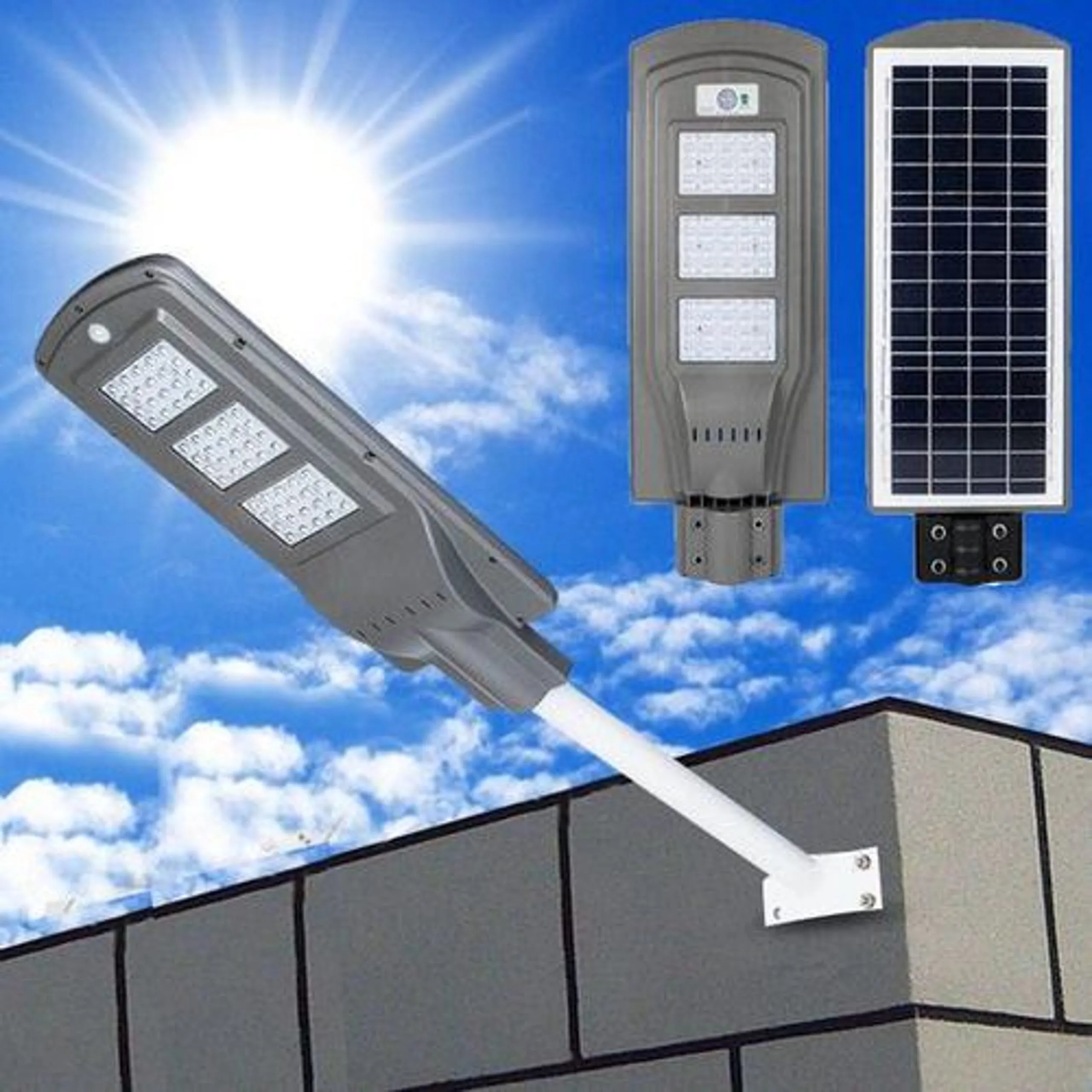 Projecteur Solaire 60W avec Technologie de Détection de Mouvement