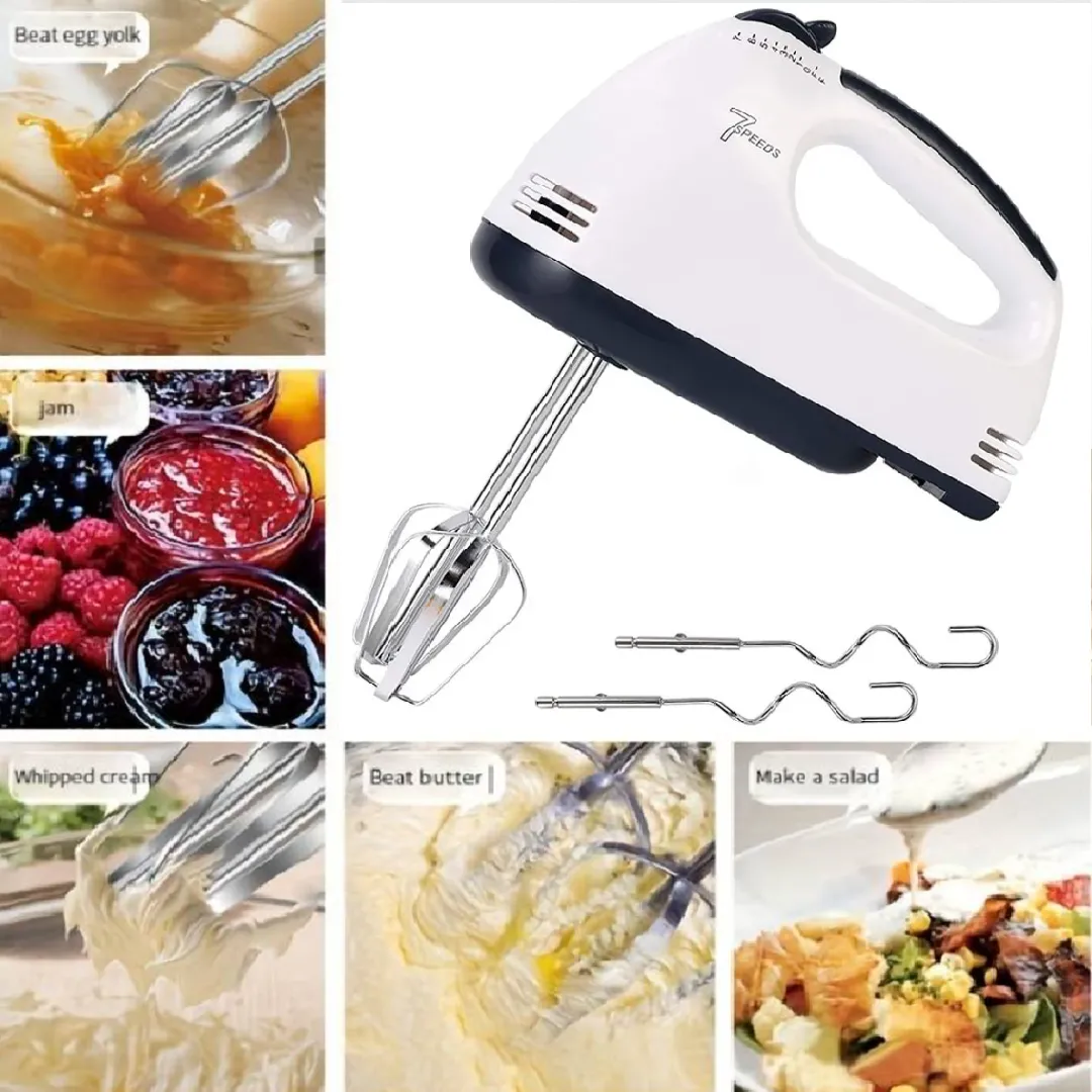 Batteur Électrique 7 Vitesses pour des Préparations Parfaites
