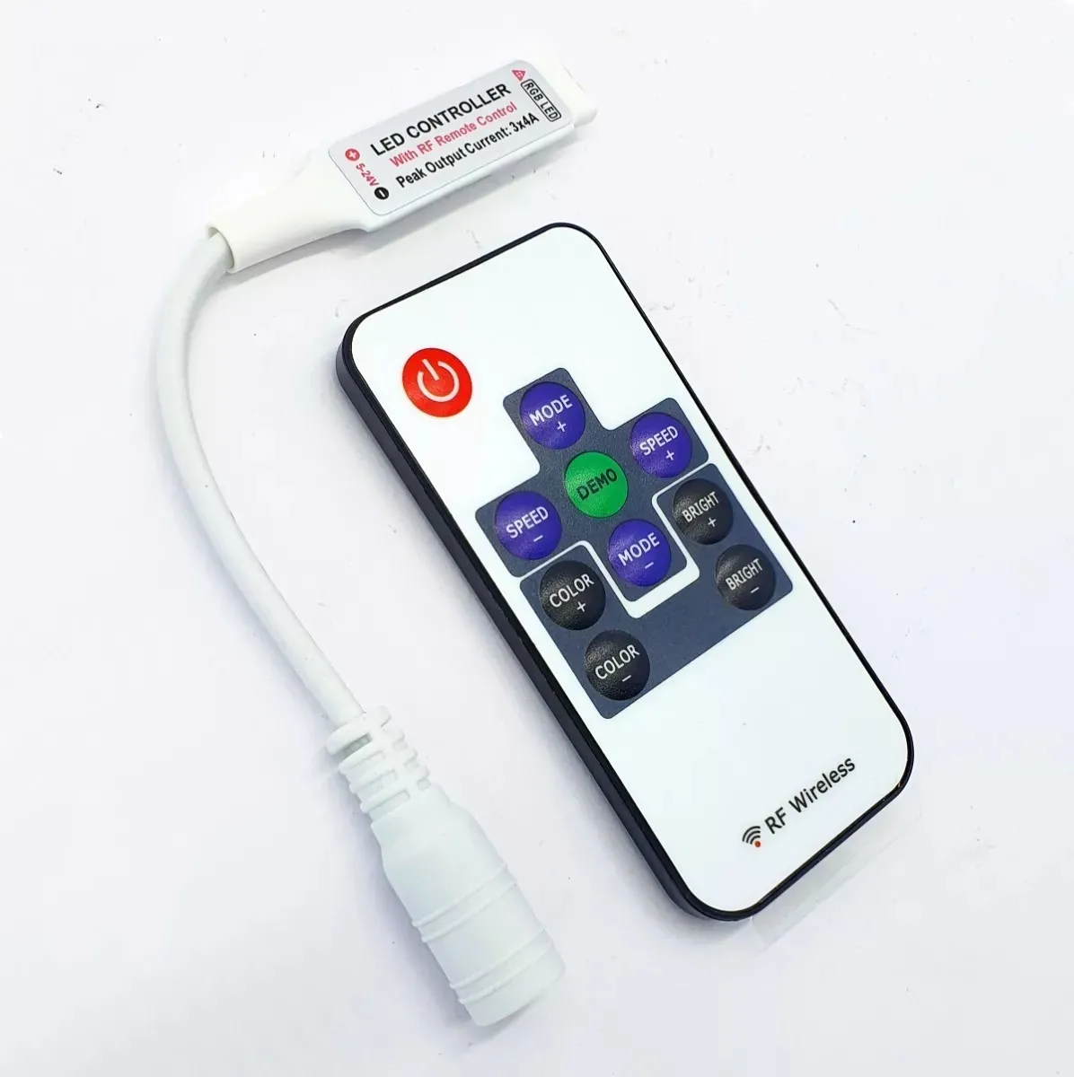 Mini contrôleur sans fil RGB 10 touches télécommande tout en stock variateur pour bande led