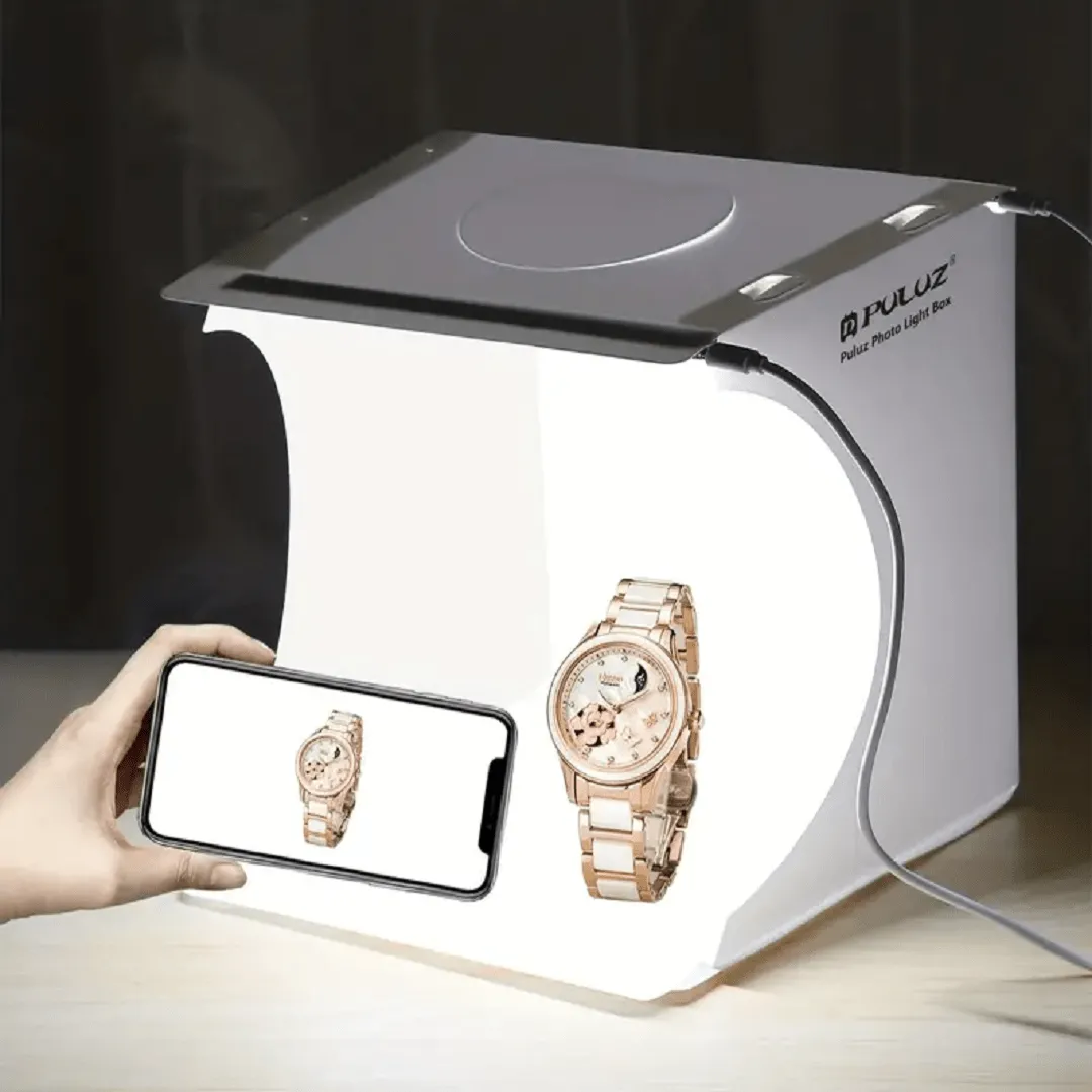 Studio photographie avec Double bande Led Mini, Studio Boite à lumière Lightbox