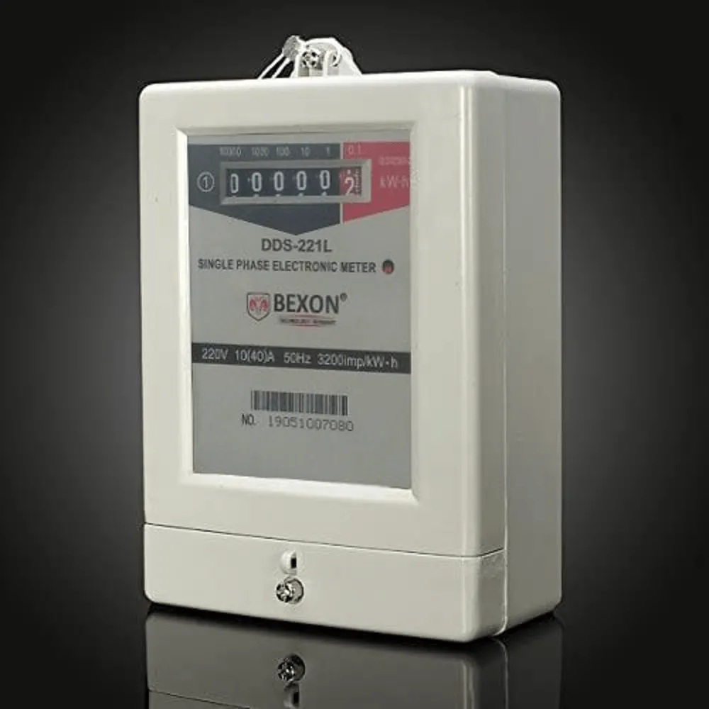 Bexon Compteur d'énergie électrique 2 fils monophasé 220V