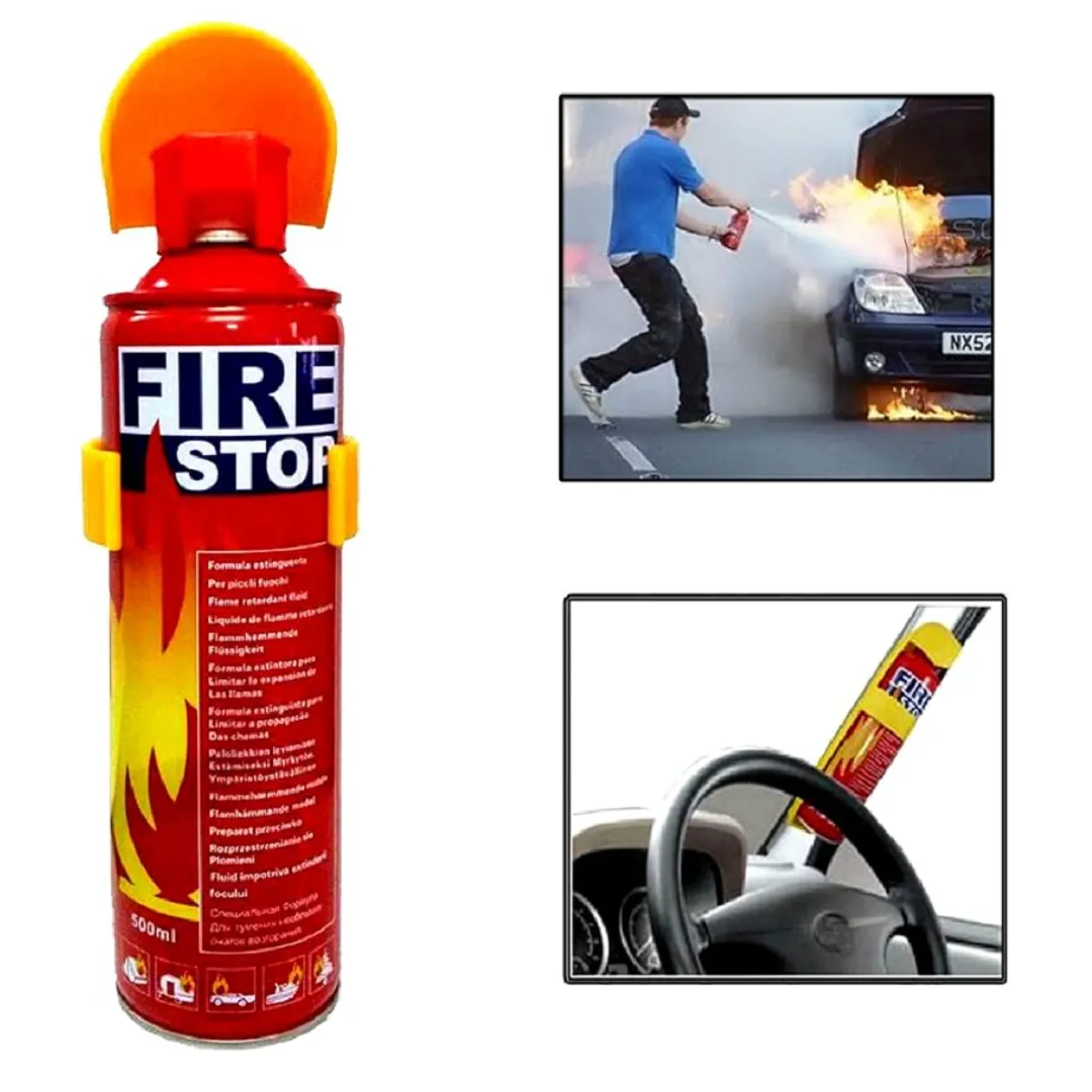Mini extincteur de voiture 500 ml Votre allié en cas d'urgence