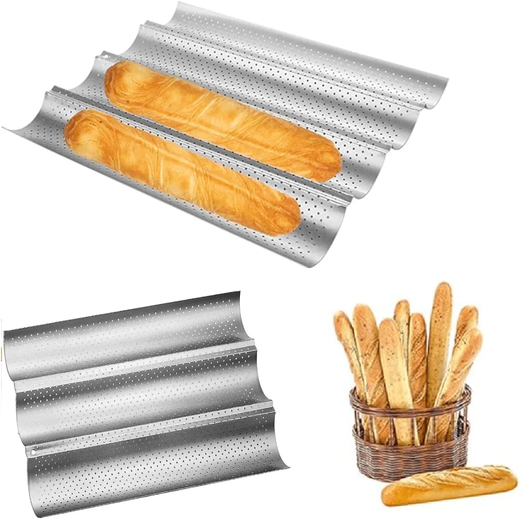 Plaque de Cuisson pour les Baguettes Moule Anti-adhésif