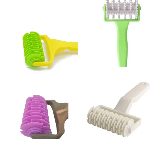 Couteau professionnel rouleau en plastique pour couper la pâte