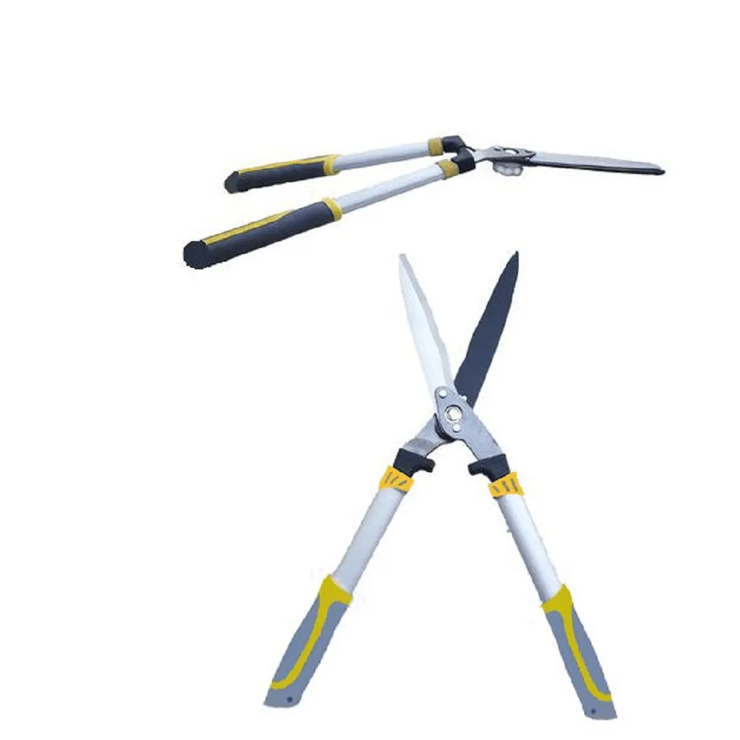 Cisaille professionnelle pour taille haies de jardin lame ondulée en acier