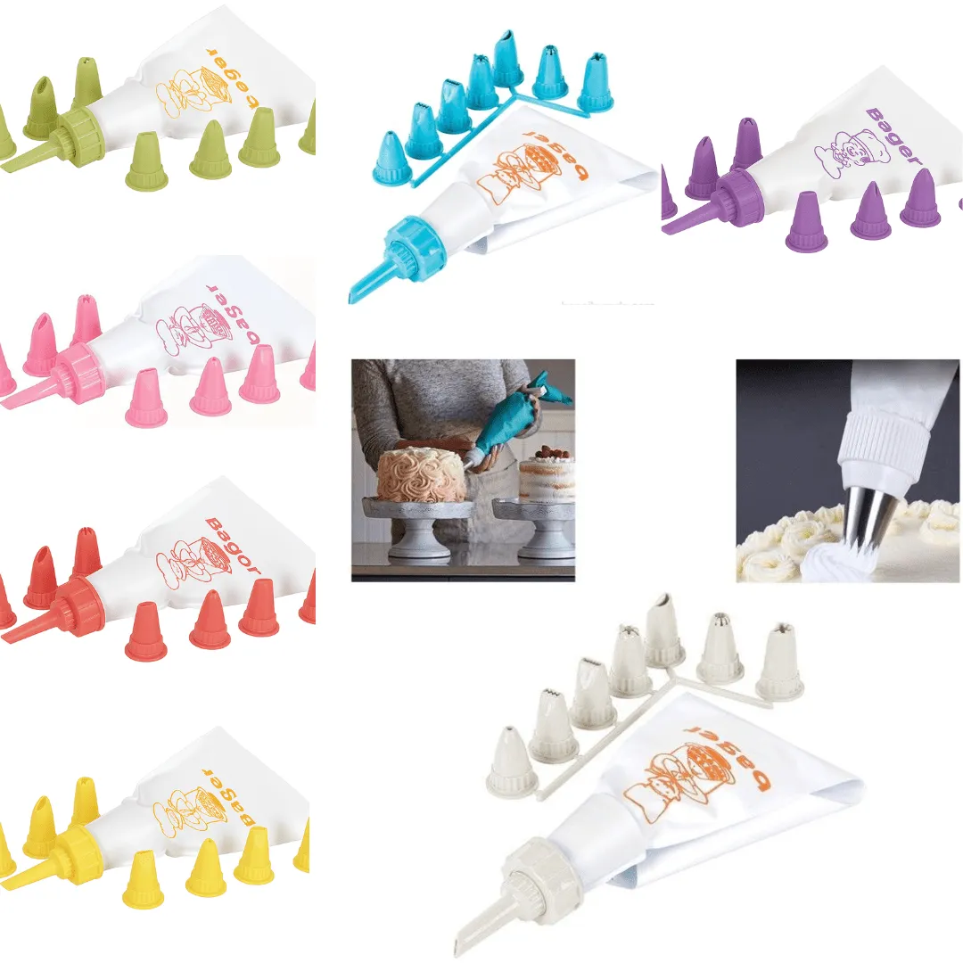sachet à crème Baichu pour décorer de desserts (colleur aléatoire)