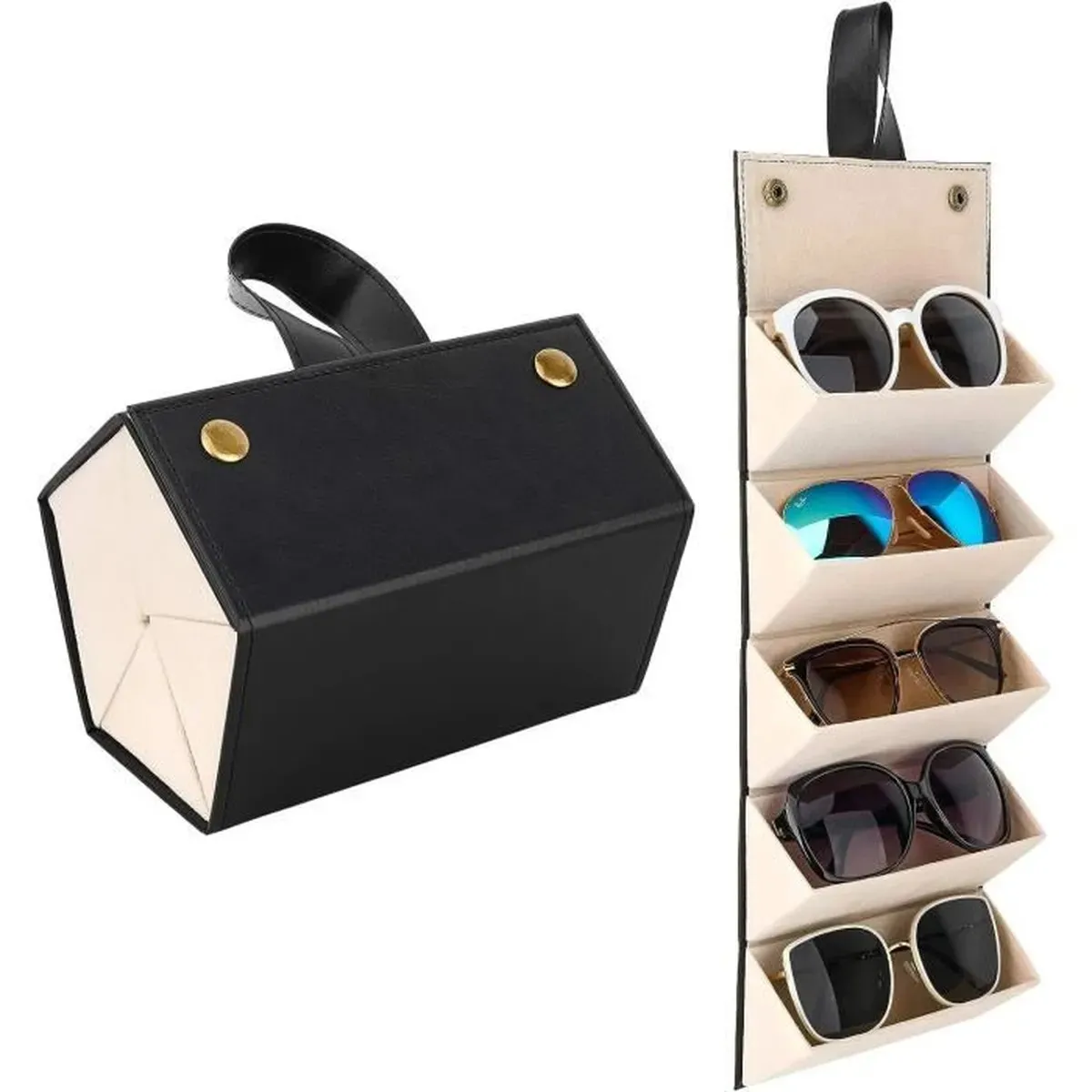 La Solution Parfaite pour les Amateurs de Lunettes de Soleil 5 Fentes Spacieuses