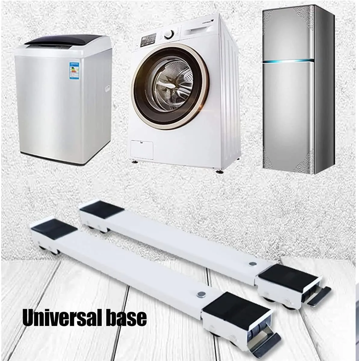 Support de Roulement Extensible pour Réfrigérateur et Machine à Laver