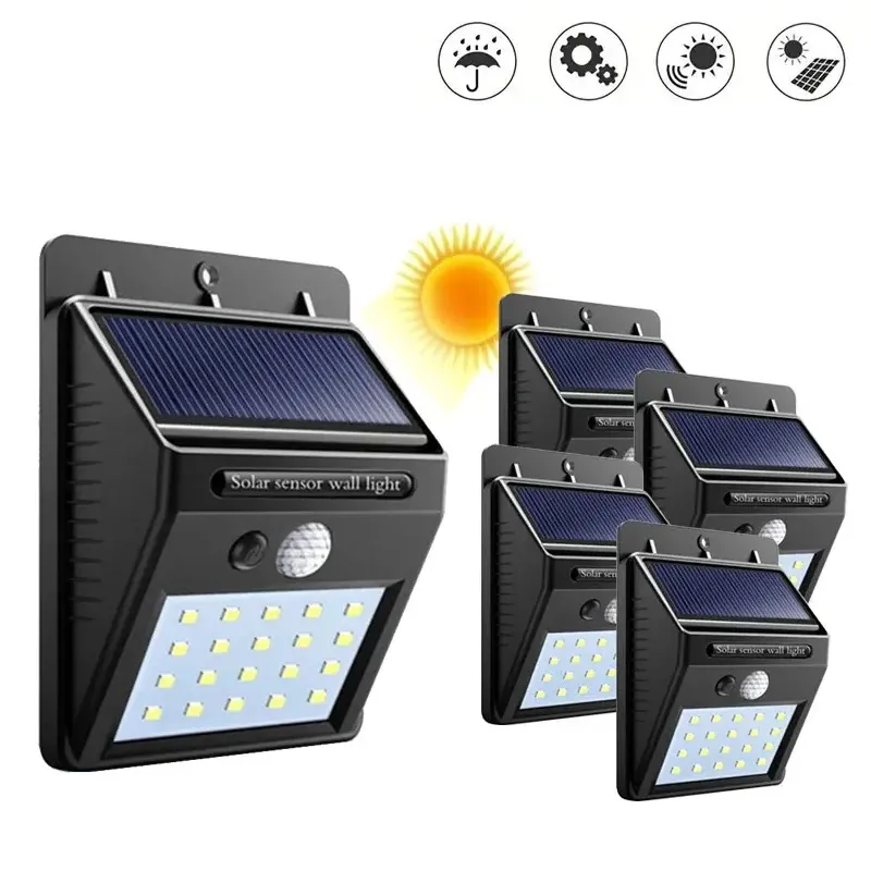 Mini Projecteur solaire LED rechargeable pour jardin - camping - randonnée - étanche
