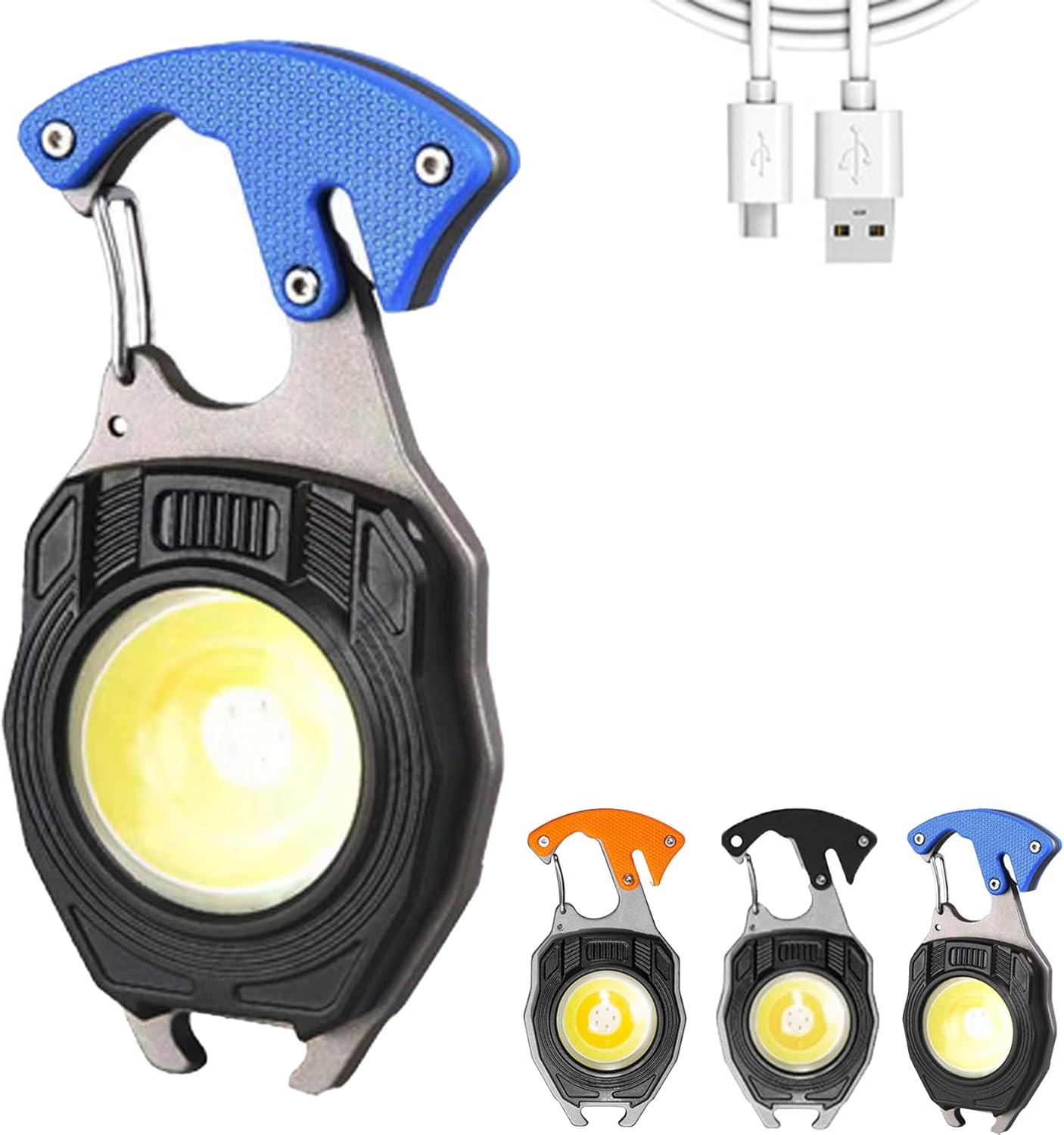 Lampe de Travail Porte-Clés Lampe de Poche Rechargeable Votre Compagnon