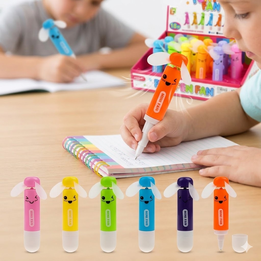 Ventilateur mini pour enfants avec un design adorable, idéal pour les cadeaux