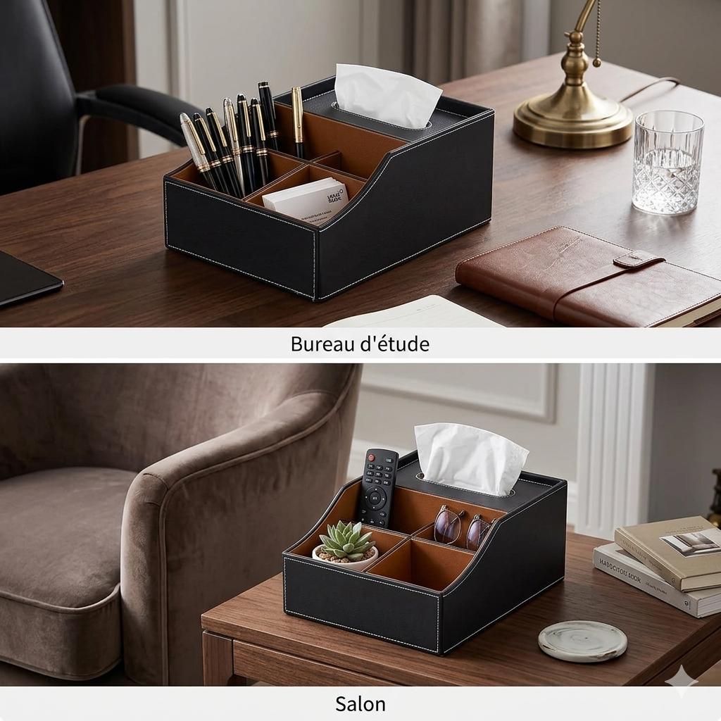 Boîte de Rangement Multifonctionnelle pour Accoudoir de Voiture ,Pratique et Élégante