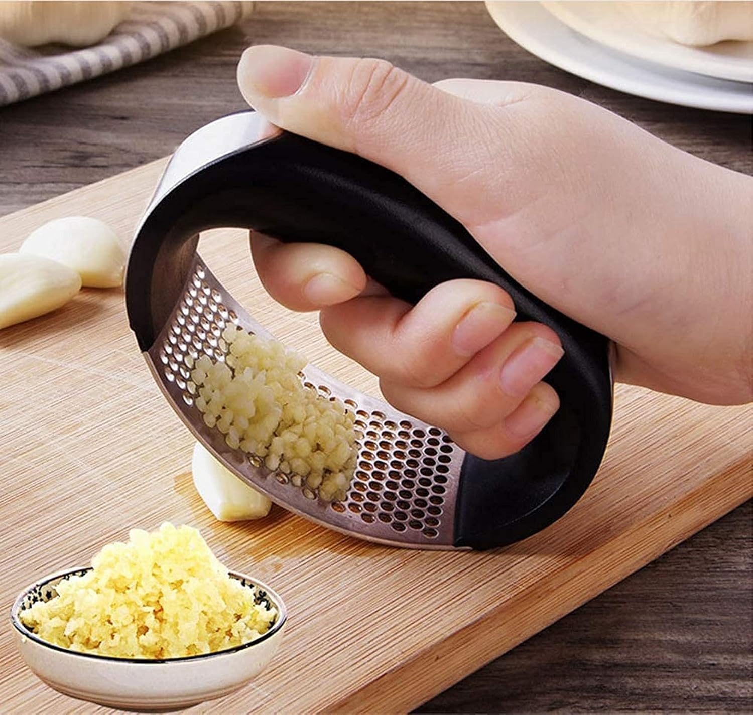 Presse-ail et gingembre en acier inoxydable pour cuisine