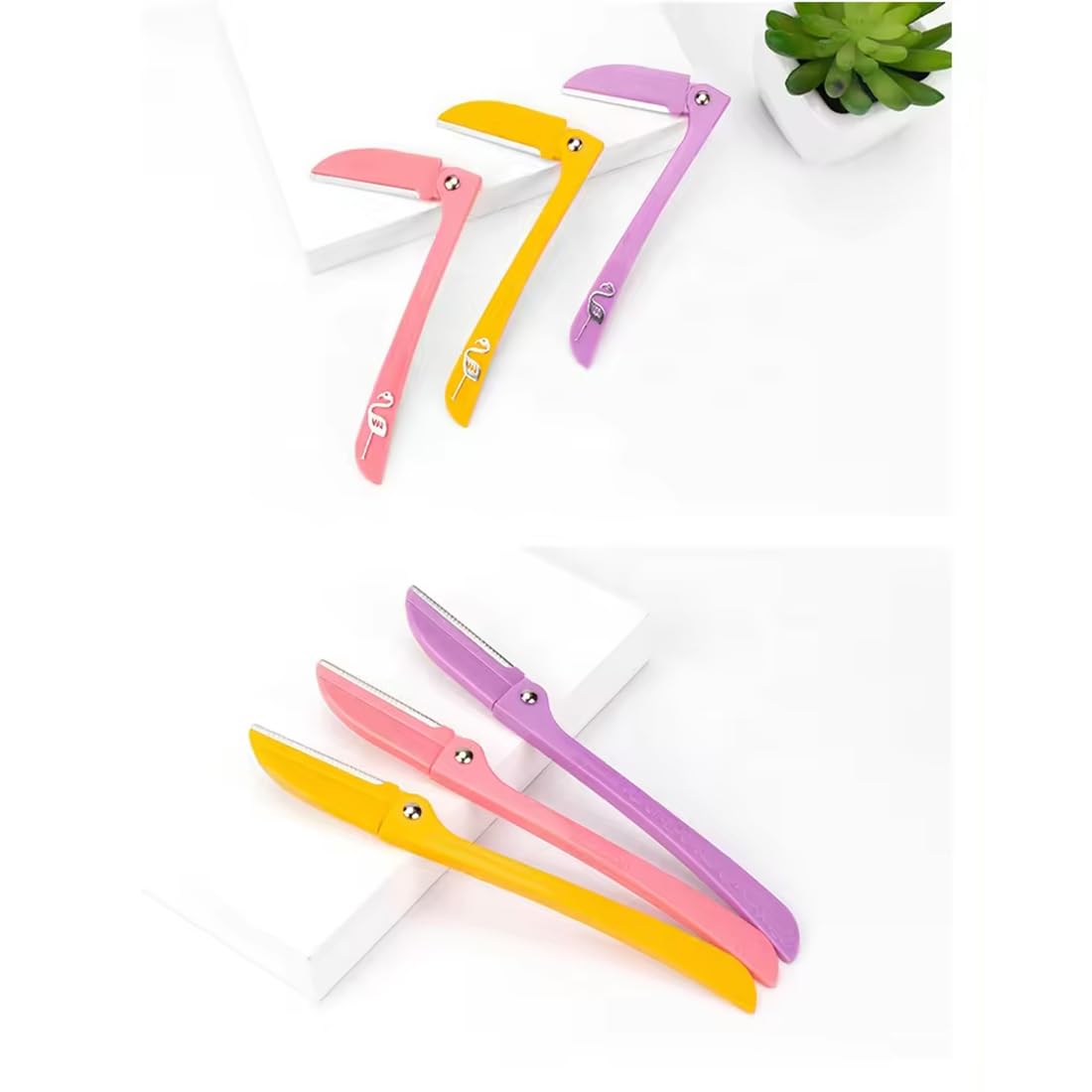 lot 3pcs Rasoir de précision Adbeni pour l'épilation du visage, pour femmes et hommes