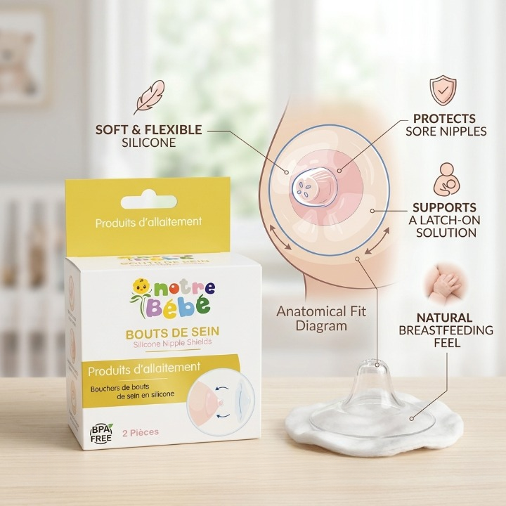 Protège-mamelons d’allaitement pour bébé, accessoires de protection et confort