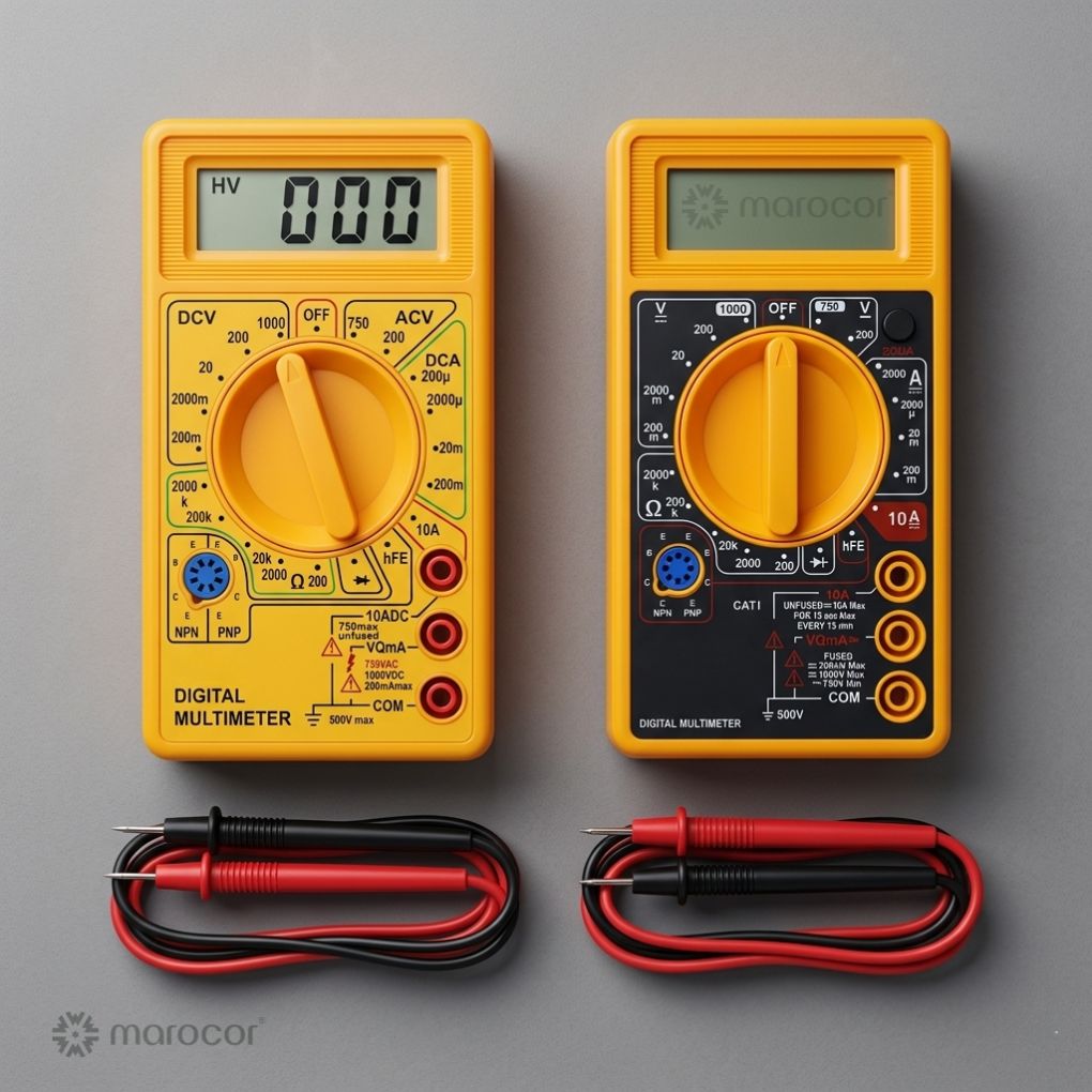Multimètre numérique Électrique Voltmètre Ampèremètre Ohm Testeur Ohmmètre
