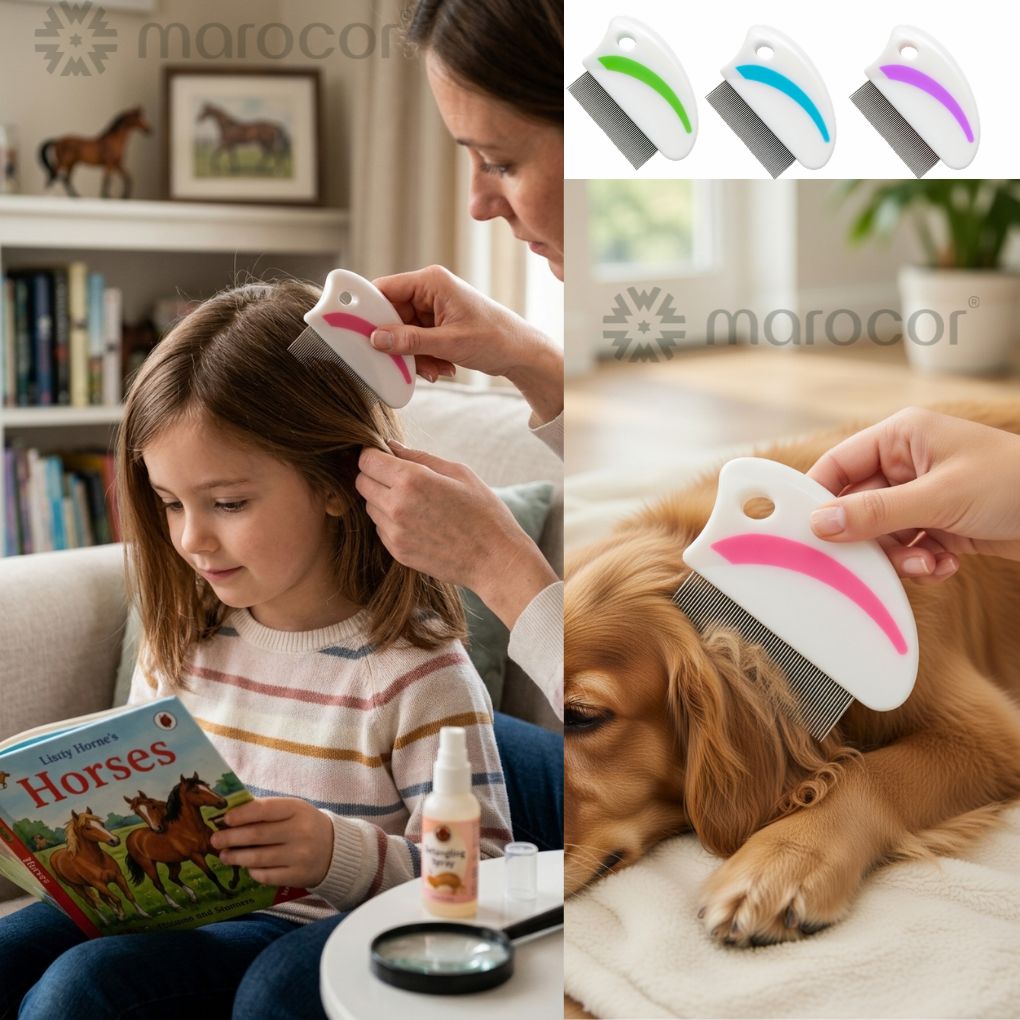 Peigne Anti-Poux et Lentes - Élimination Douce et Efficace pour Toute la Famille