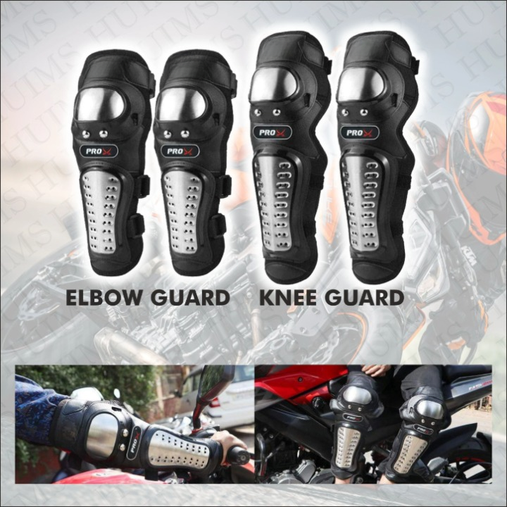 Protection articulée en acier inoxydable, réglable et respirante pour motards et cyclistes