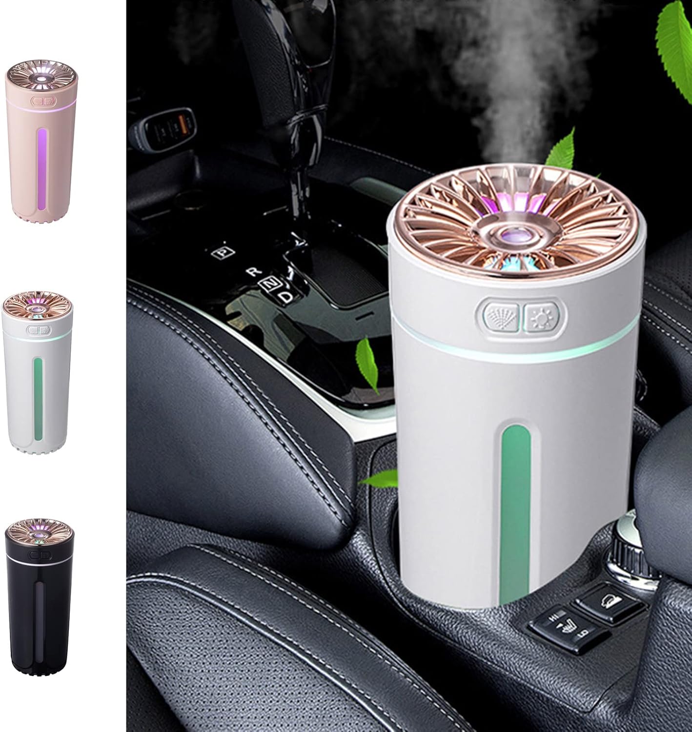 Désodorisant USB et Humidificateur pour Maison et Voiture avec LED Ambiante