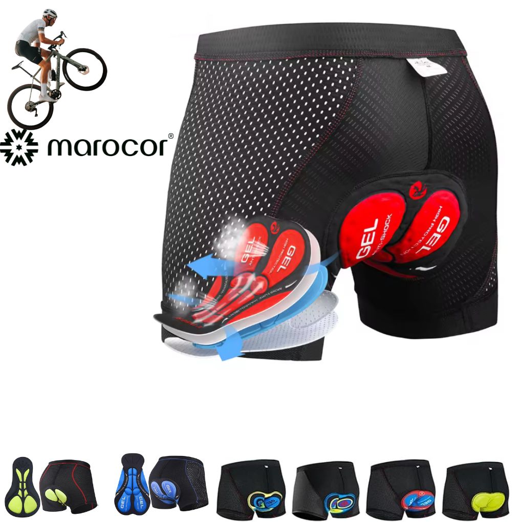 Cuissard de cyclisme 3D pour homme, avec coussinet en mousse de silicone et gel, respirant, idéal pour le VTT, le vélo de route et le bikepacking