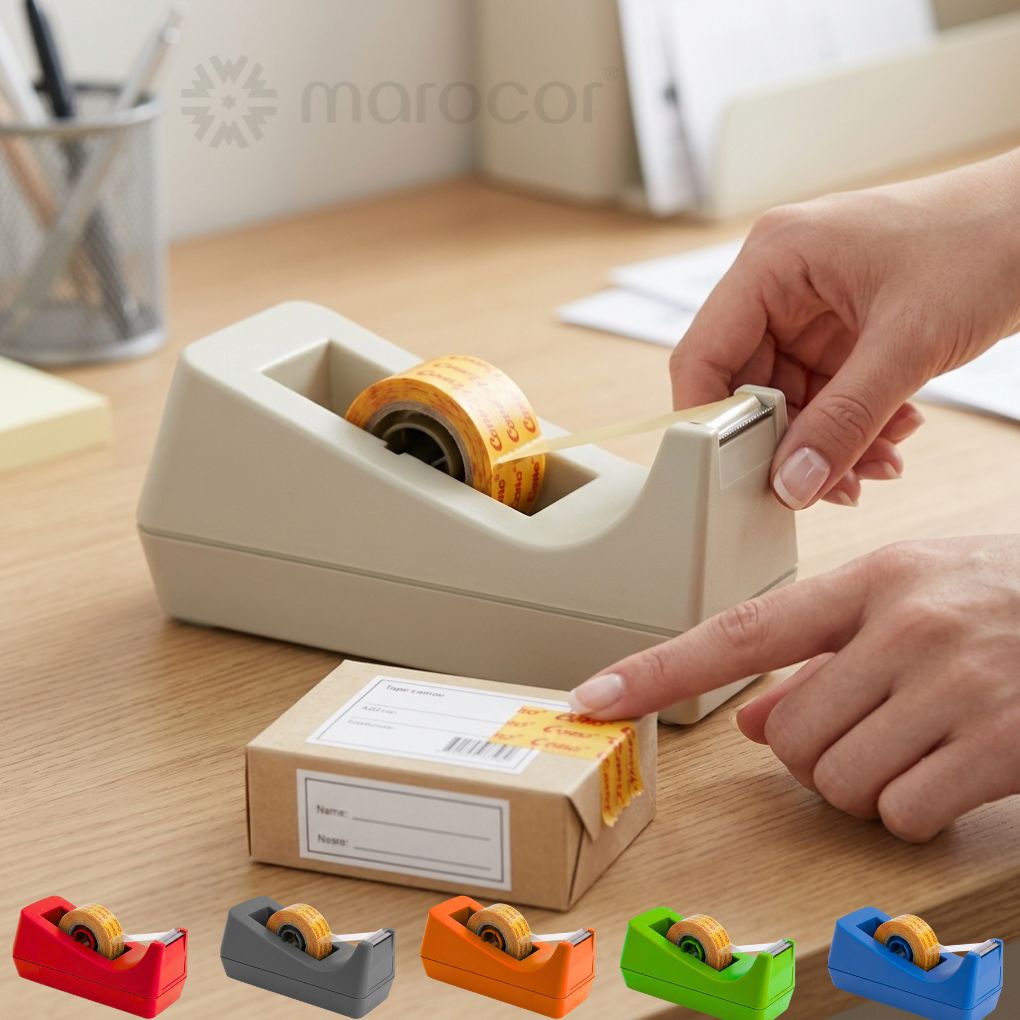 Distributeur de Ruban Adhésif de Bureau Compact - Ergonomique