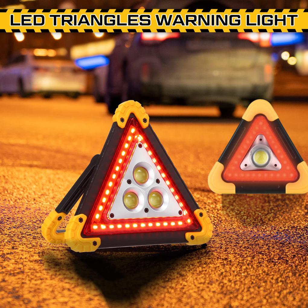 projecteur de voiture, Triangle voyant d'avertissement rechargeable