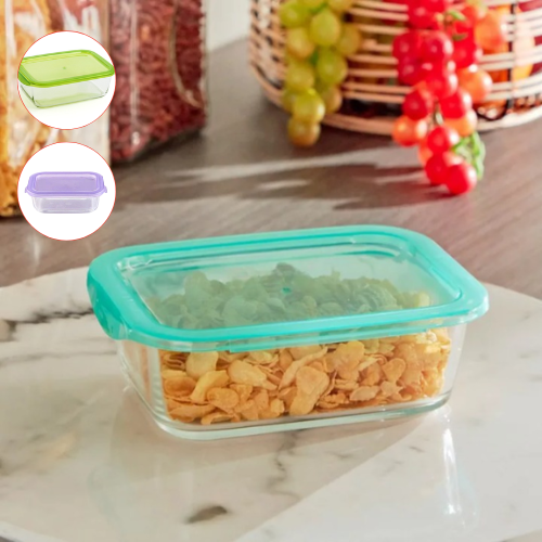 Boîte alimentaire rectangulaire pratique pour conserver les aliments (colleur aléatoire)