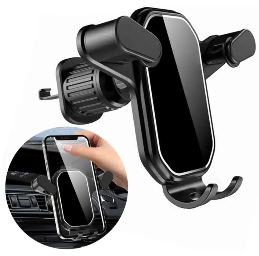 Support de téléphone de voiture à fixer sur la grille d'aération, support mains libres pour téléphone de voiture