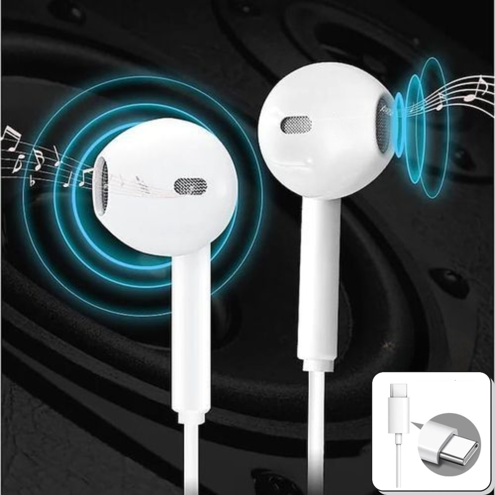 Écouteurs Type C Stereo,Isolation du Bruit,Son Haute