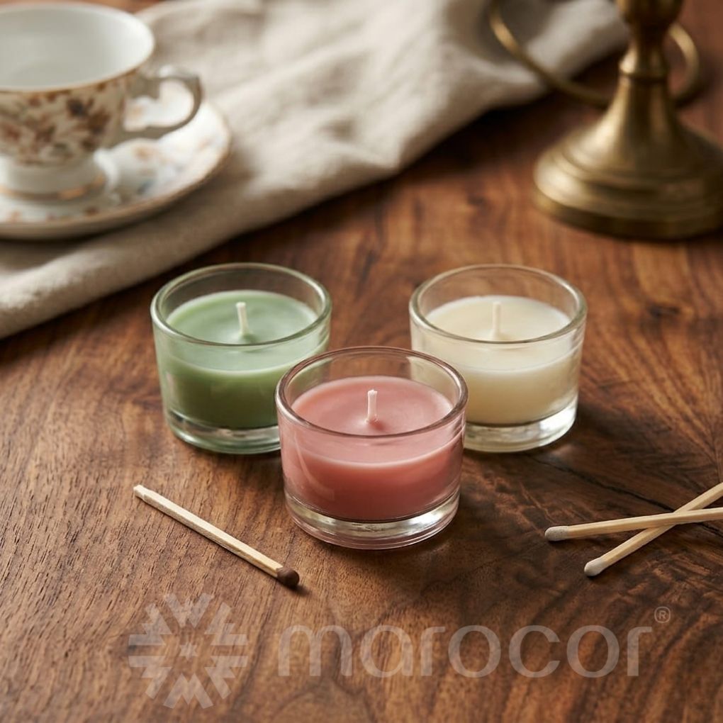 1pcs Bougie Parfumée en Pot de Verre - Ambiance Zen et Déco