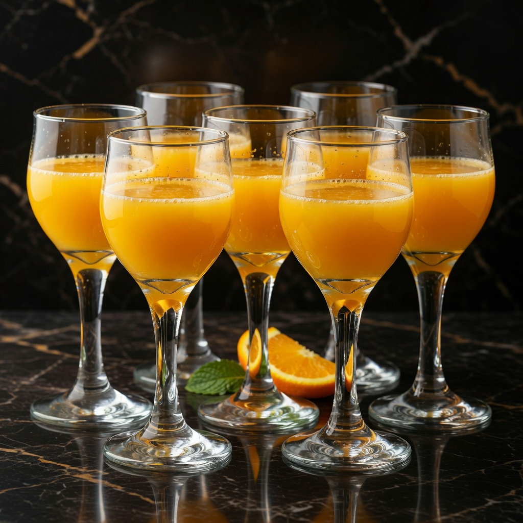 Verres élégants pour servir jus et boissons pétillantes après le repas