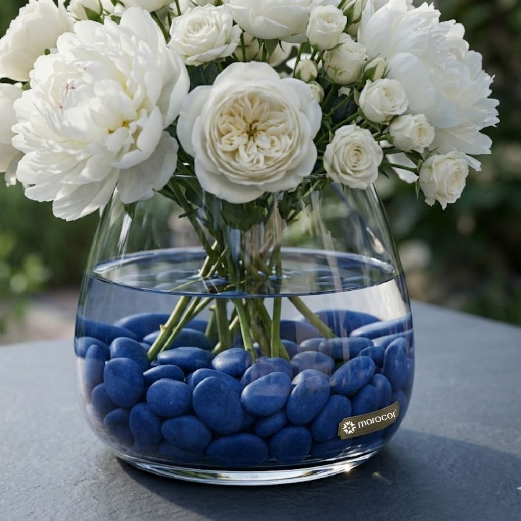 Galets Décoratifs Bleus pour Vases, Aquariums et Aménagement Paysager