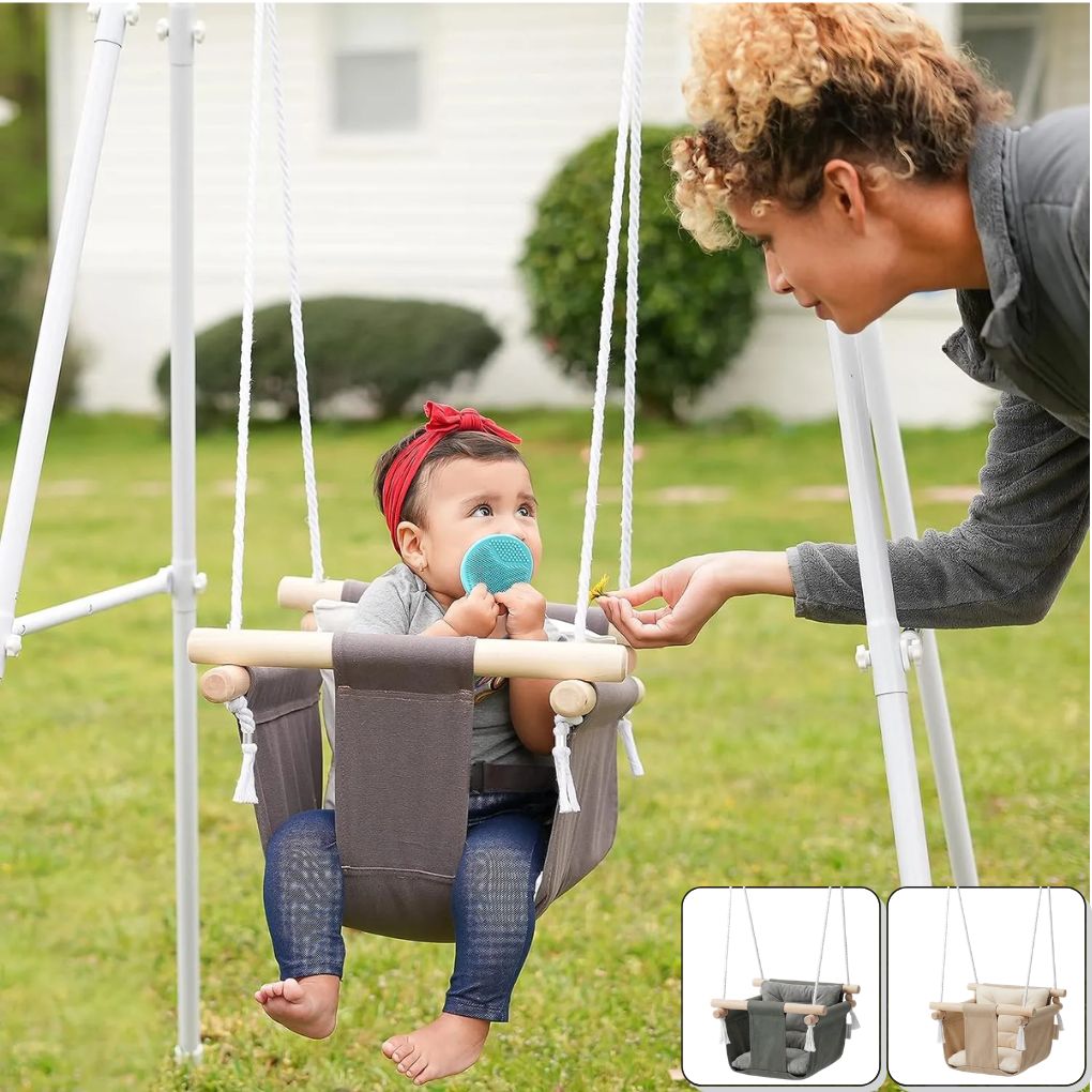 Siège de Balançoire Pliable pour Bébé (sans coussin)