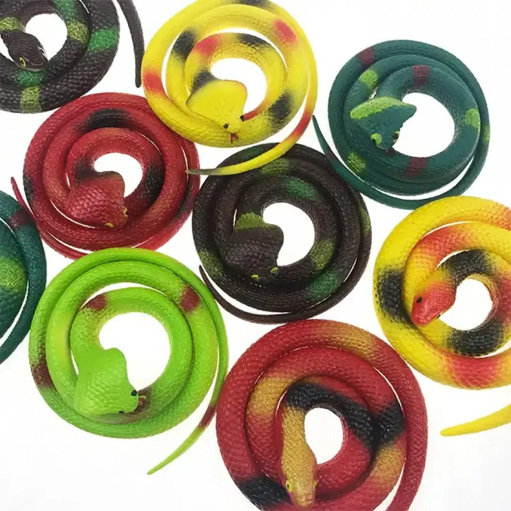 Serpent fantaisie en caoutchouc pour plaisanteries décoratives