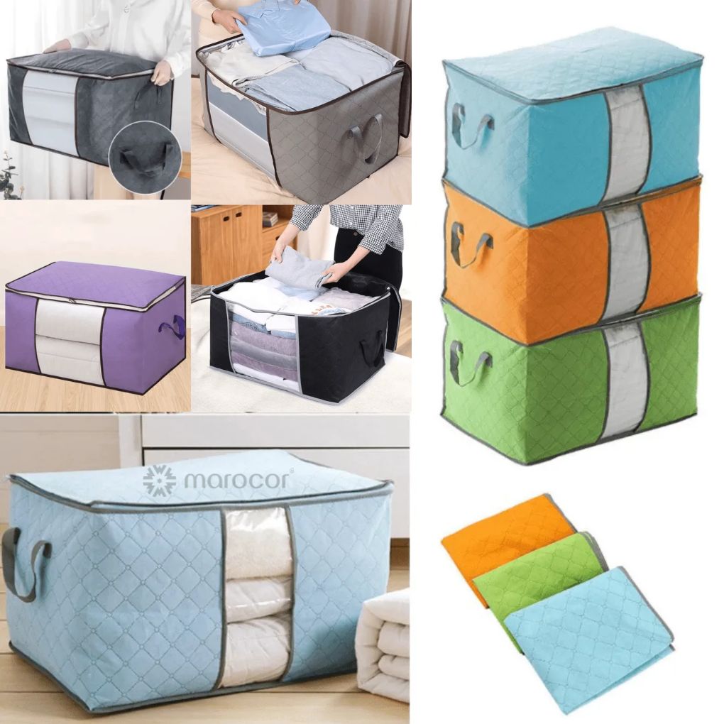 1 Sac de rangement pliable pratique pour optimiser l’espace des vêtements (colleur aléatoire).