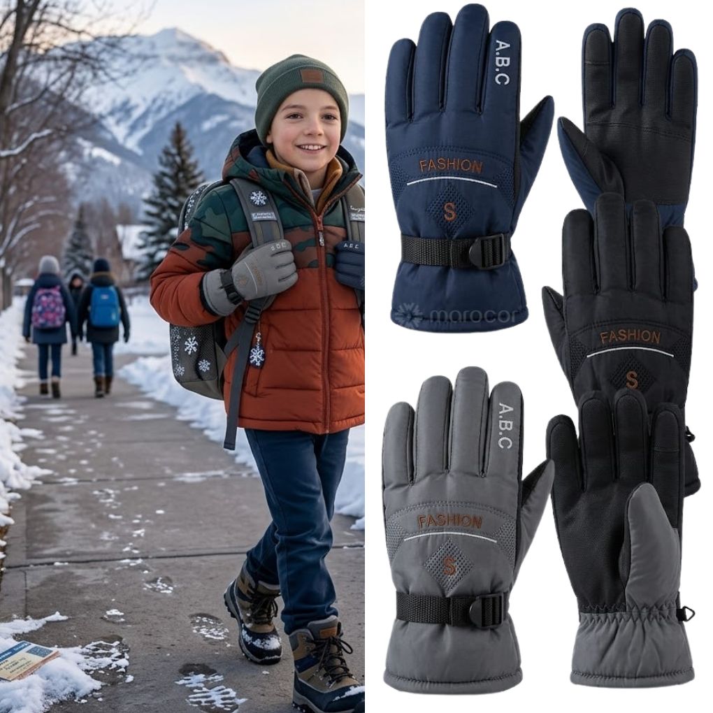 Gants d'Hiver Thermiques et Ajustables - Protection Optimale