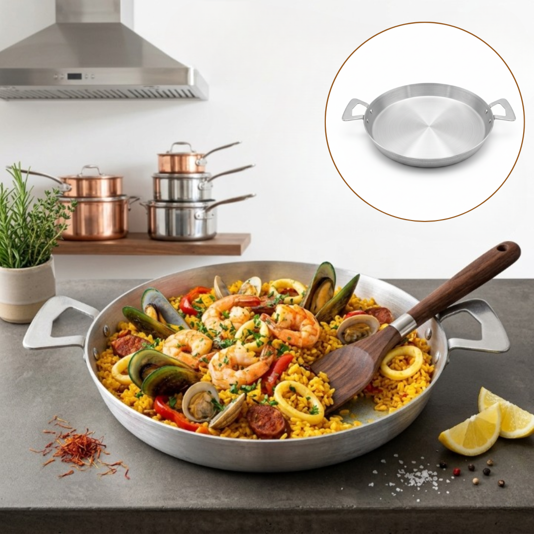 Poêle en acier inoxydable polyvalente pour cuisson