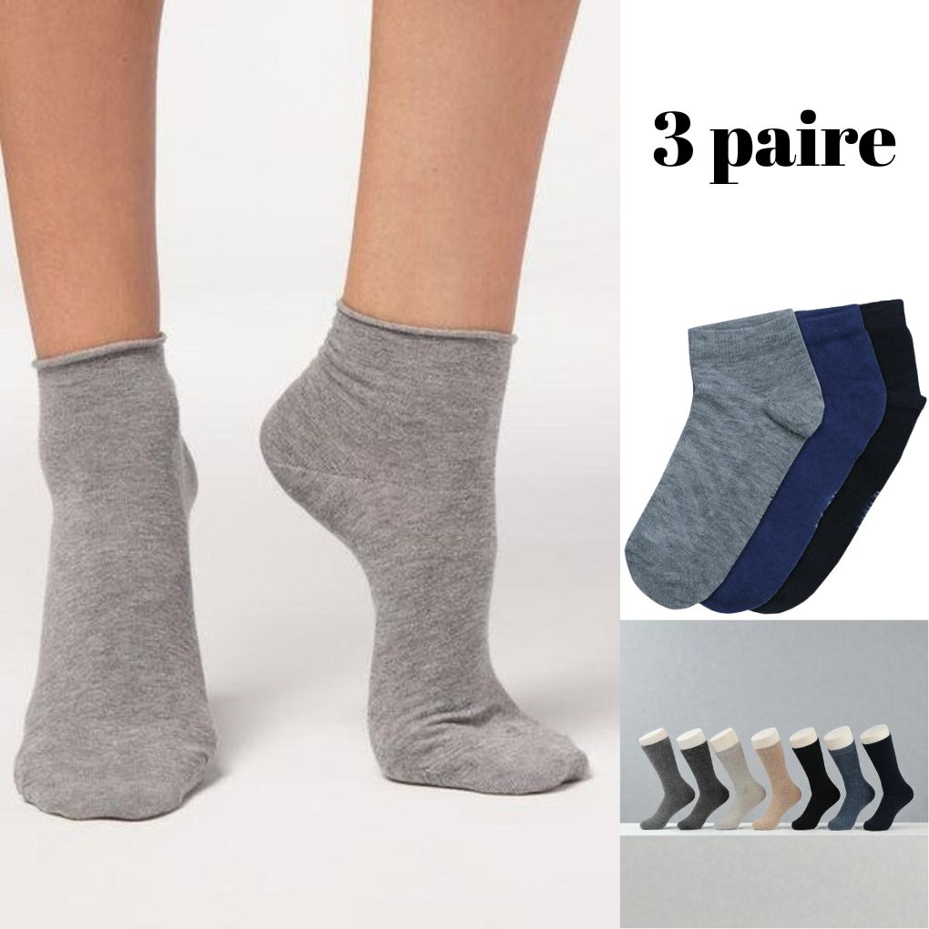 Pack de 3 Paires de Chaussettes Courtes – Le Confort Quotidien pour Jeunes Aventuriers