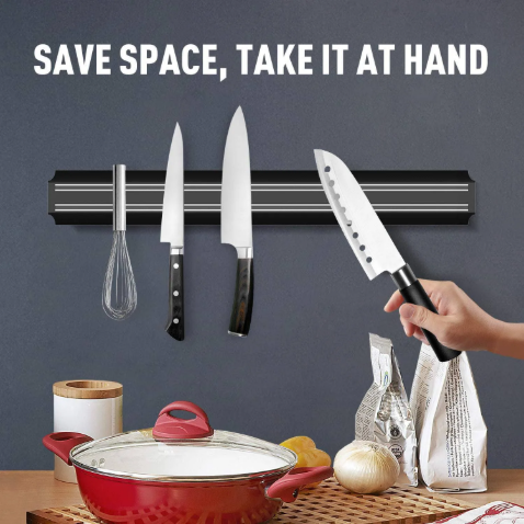 Élégant rangement Barre magnétique pour couteaux une solution moderne et pratique