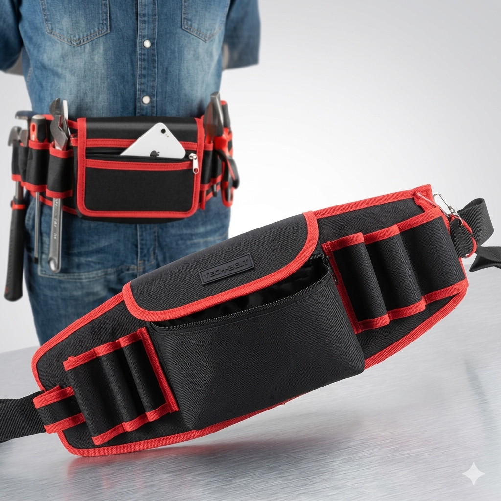 Ceinture Porte-Outils Professionnelle Tech-Belt - 11 Compartiments