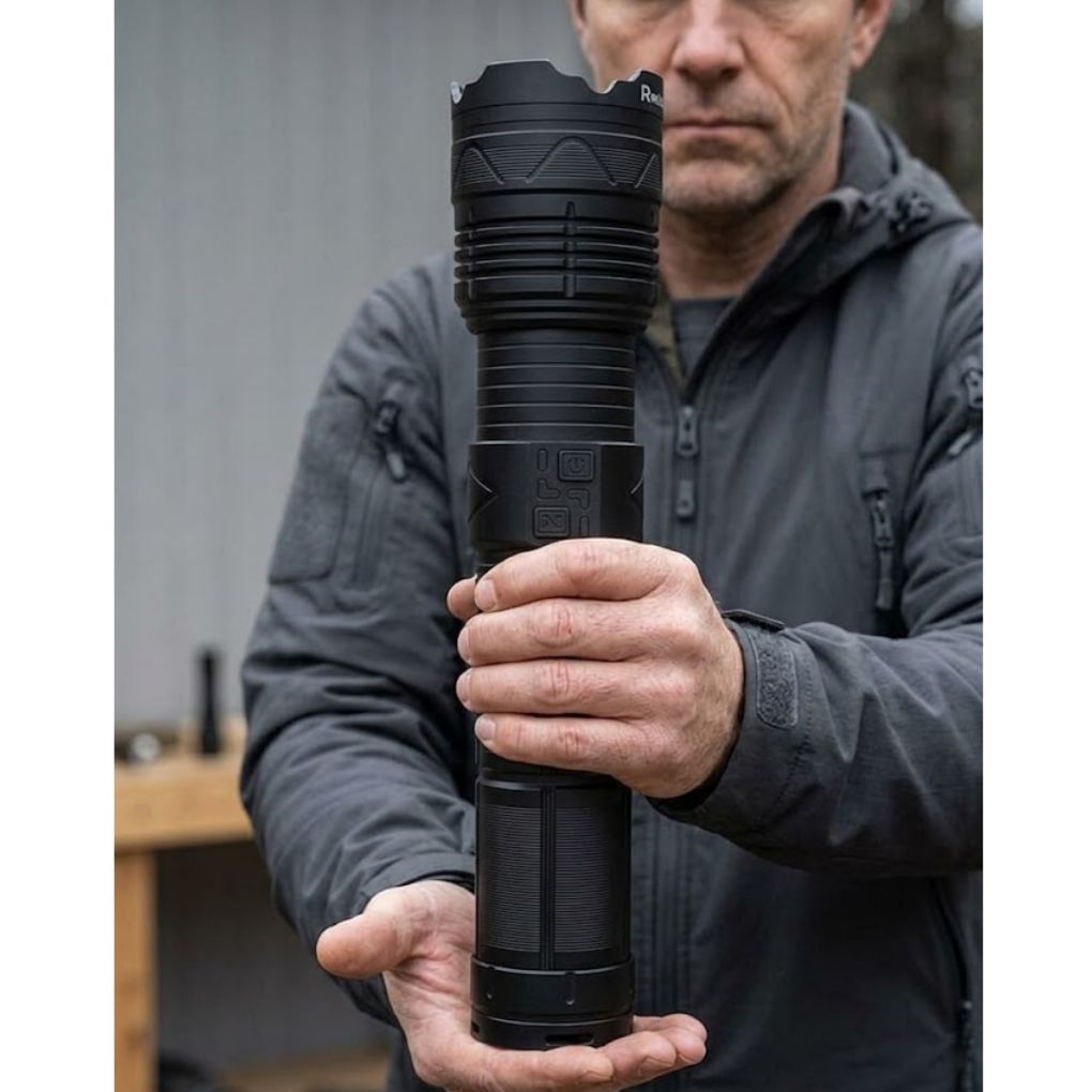 Lampe de poche longue portée : idéale pour les situations d'urgence et les activités en plein air