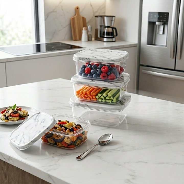 Lot de 4 boîtes de rangement pratiques et polyvalentes