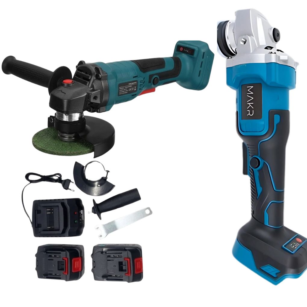 Meuleuse d’Angle Rechargeable Puissante 100mm avec 2 Batteries