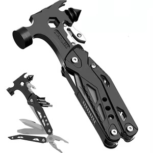 Marteau Multi-Outils 12-en-1 de Survie – L'Indispensable Compact pour l'Aventure et le Quotidien