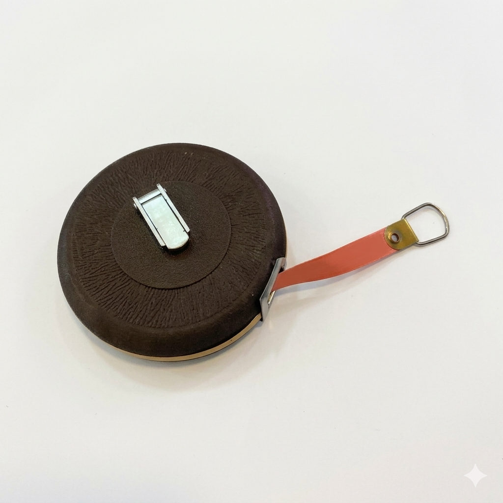 ruban à mesurer 10 métres, Mesure mètre déroulant (Règle en tissu étui en cuir)