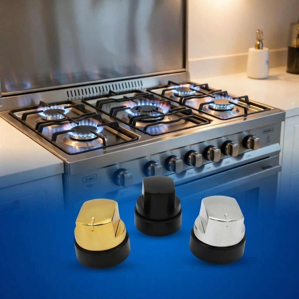 Boutons de réglage pour plaques de cuisson à gaz compatibles cuisinières (colleur aléatoire)