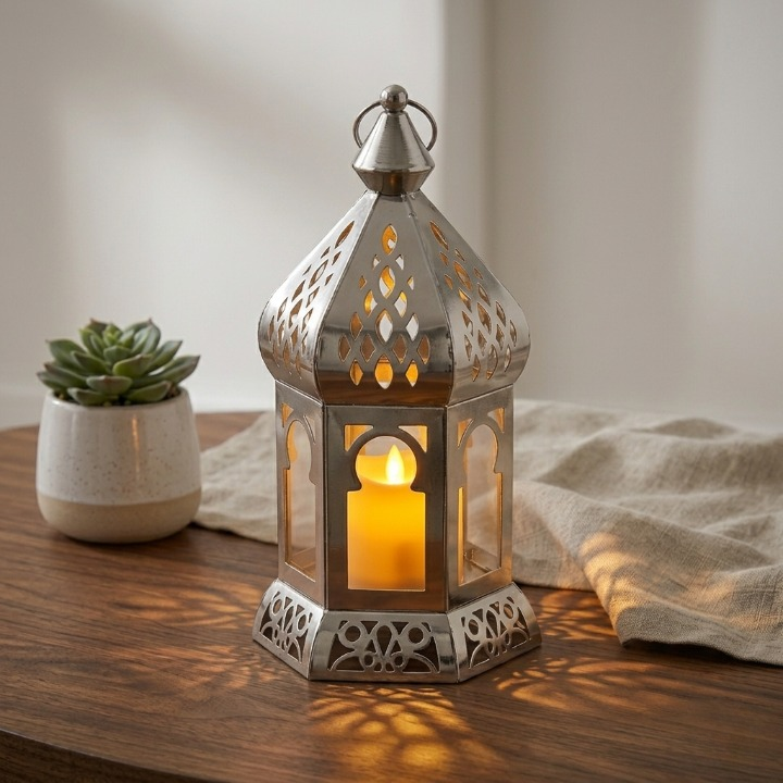 Lanterne décorative orientale élégante pour table et mur – Ambiance chaleureuse maison