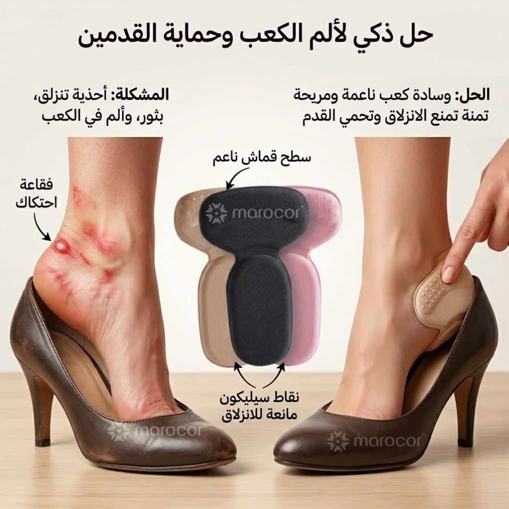 Coussinets de talons ultra-doux : protection et anti-glisse renforcés.
